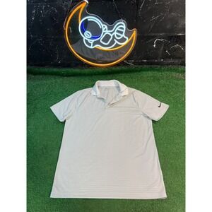 Nike Golf Polo Shirt Striped Short Sleeve Athletic Menswear Size‎ Large